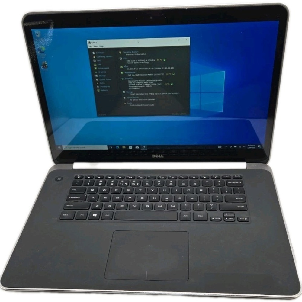 Dell Precision M3800 i7 16GB 256GB SSD K1100M Touch Win10 Pro AC Power Supply